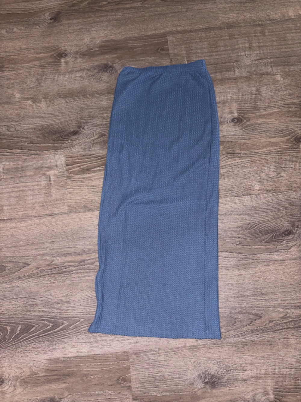 SHEIN Light Blue Knit Maxi Skirt